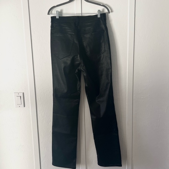 🎯 3 for 30🎯Express Super High Waisted Black Coated ‘90s Slim Jeans Size 10Long - Picture 7 of 8